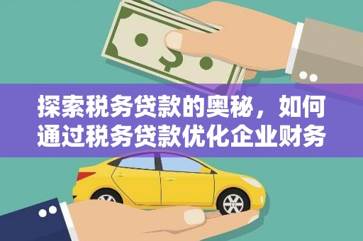 碧江探索税务贷款的奥秘，如何通过税务贷款优化企业财务