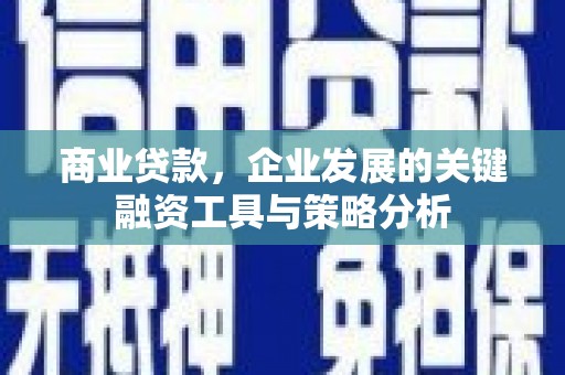 碧江商业贷款，企业发展的关键融资工具与策略分析