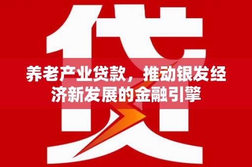 碧江养老产业贷款，推动银发经济新发展的金融引擎