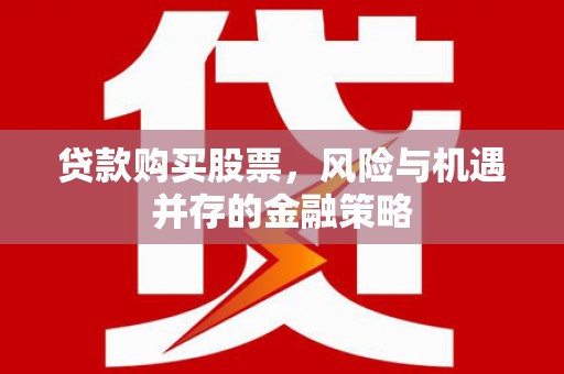 碧江贷款购买股票，风险与机遇并存的金融策略